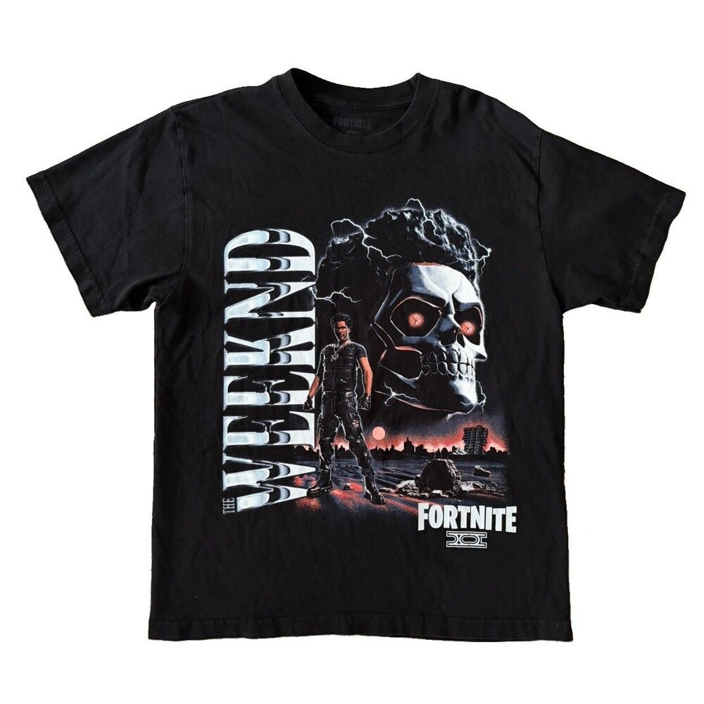 The Weeknd X Fortnite Tee 01 in Black Size Large